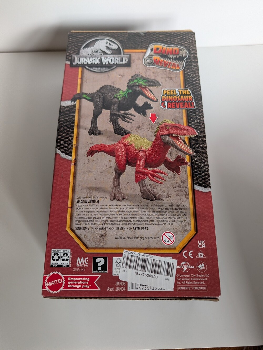 Mattel Jurassic World Orkoraptor Dino Reveal - Picture 3 of 4